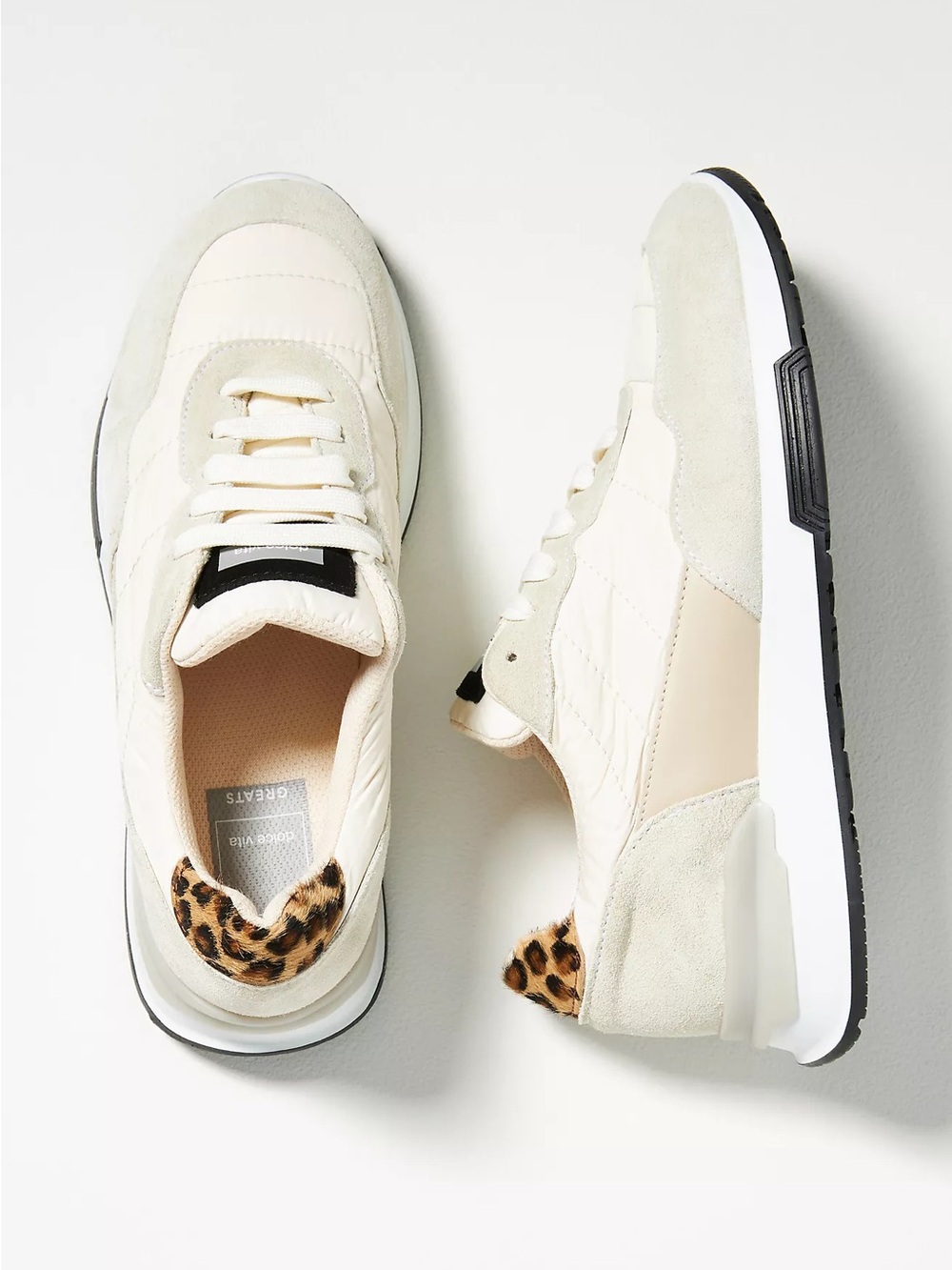 Dolce Vita Greats Sneakers with Leopard Heel Detail